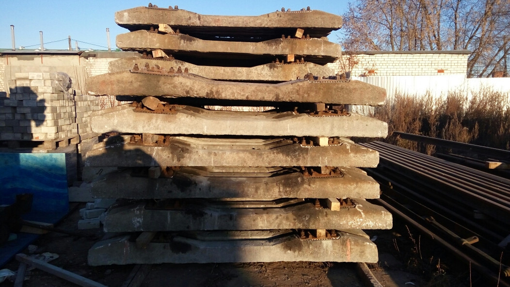 Шпала железобетонная б/у в сборе КБ50 перебранная с доставкой по РБ - фото 2 - id-p167771167