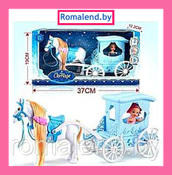 Кукла с лошадью и каретой A188-H43047(686-814)