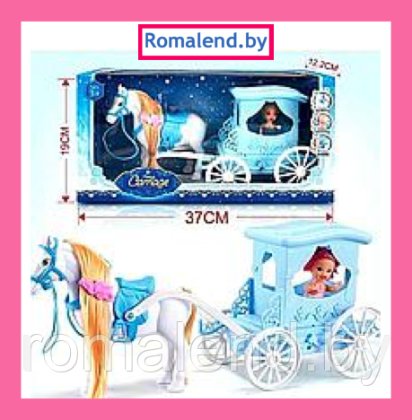 Кукла с лошадью и каретой A188-H43047(686-814) - фото 1 - id-p167788216