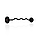 Штанга резиновая ломаная 10 кг черная матовая - Marbo Sport, фото 3