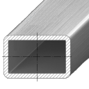 Труба профильная прямоугольная эл/сварная 60x40x1.5х6000 мм  S235JR(H)(cт3) (1 iшт=0,01391 тонны), фото 1