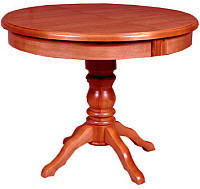 Круглый раздвижной стол Прометей из массива ( тон Cream White) - фото 7 - id-p167798922