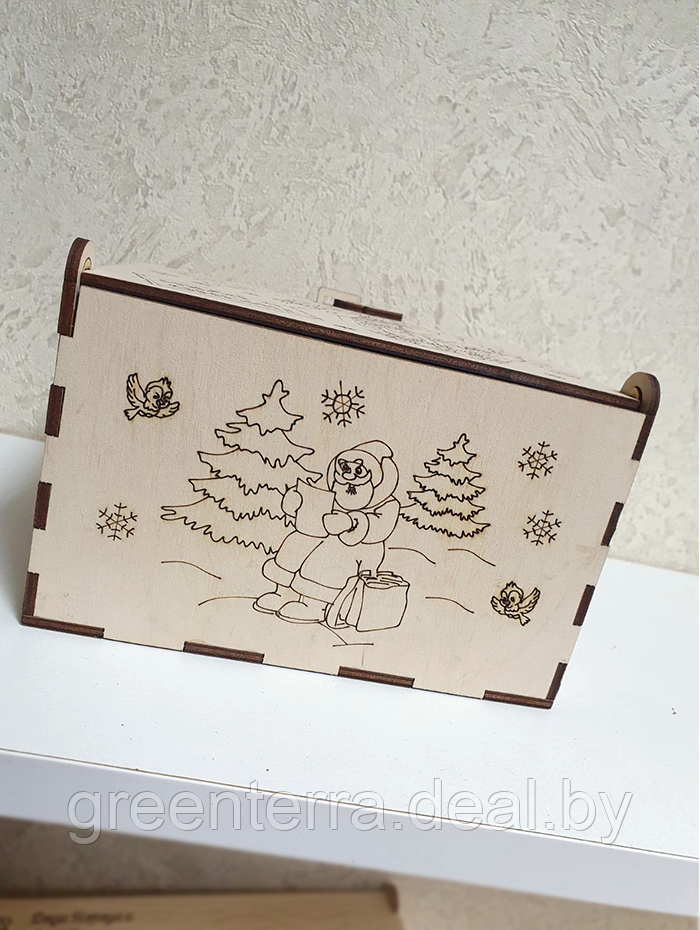 Новогодняя коробка для подарка Дед Мороз 135*175*70 - фото 6 - id-p167547625