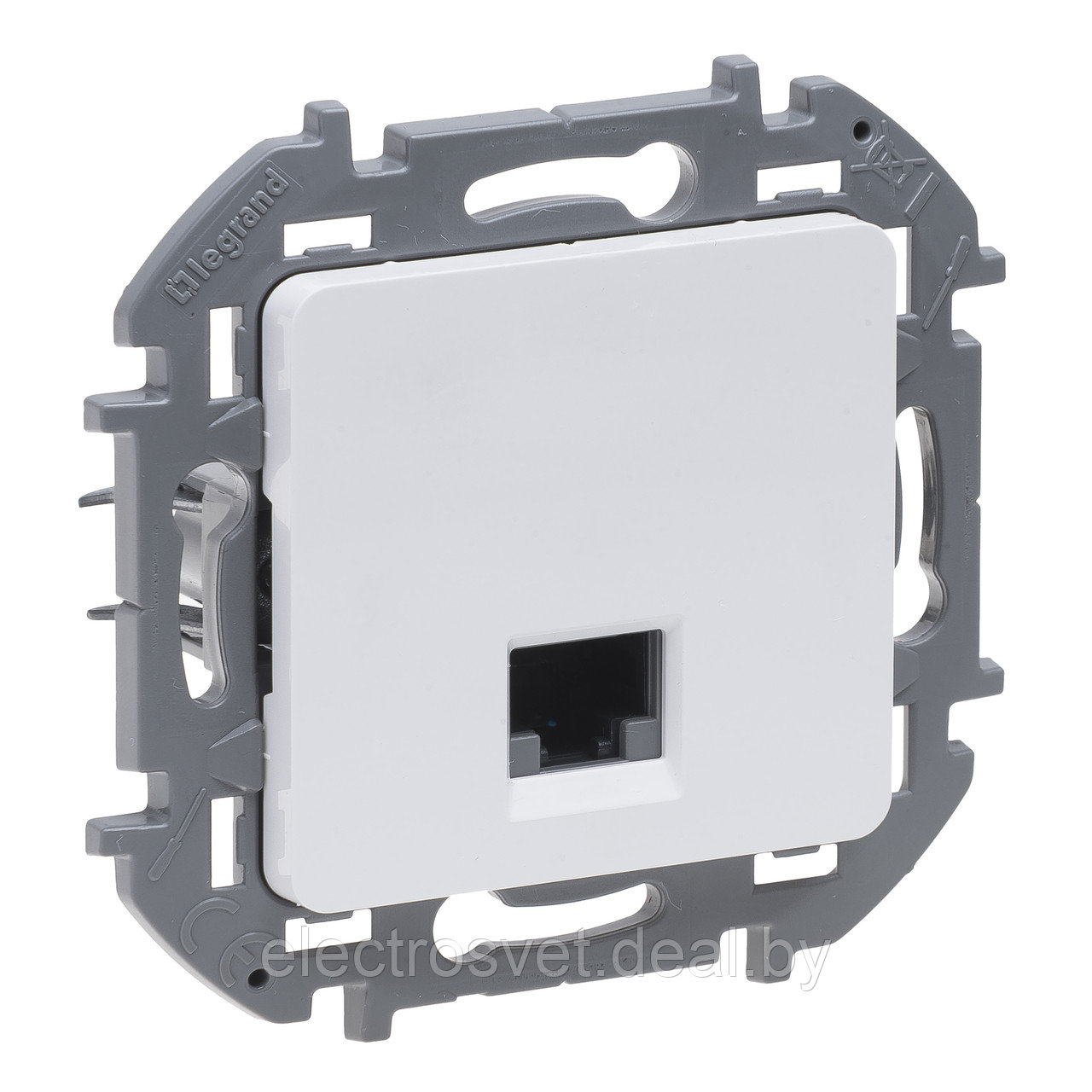 Inspiria - Розетка 1хRJ-45 UTP CAT5 (белый) - фото 1 - id-p166415591