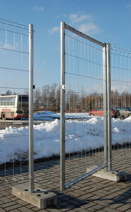 Основание бетонное для временных ограждений 32 кг армированное, фото 2