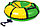Тюбинг ( Ватрушка ) 110 см  С БУКСИРОВОЧНЫМ ТРОСОМ НИКА ТБ1К-110 желтый/красный, фото 2
