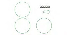 Набор уплотнительных колец компрессора автокондиционера EK2134 (2400011) O-Ring Seal Kit - фото 1 - id-p167818872