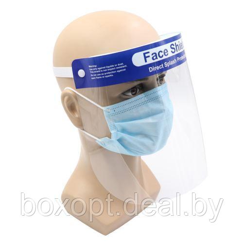 Маска-экран (защитный щиток) для лица Face Shield, противотуманный - фото 1 - id-p167829762
