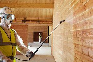 Огнебиозащитная обработка конструкций из древесины