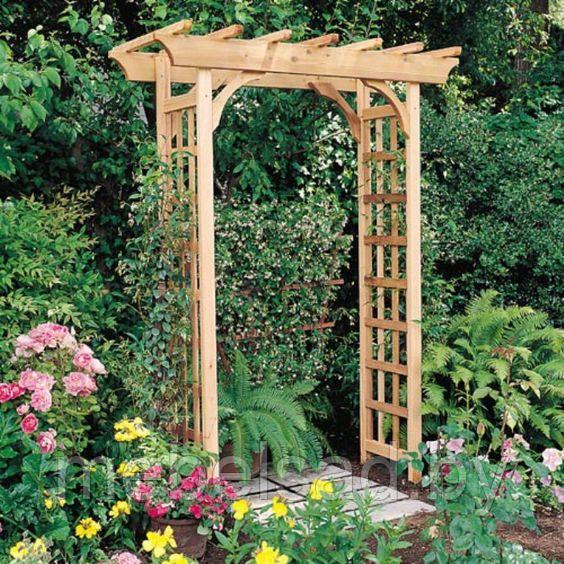 Пергола-арка садовая деревянная "Дачная Люкс №25" - фото 1 - id-p167839331
