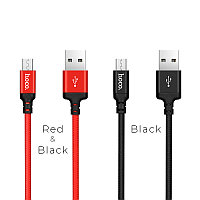 USB дата-кабель Hoco X14 Micro USB Times Speed 1m Black or Red