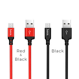 USB дата-кабель Hoco X14 Micro USB Times Speed 1m Black or Red