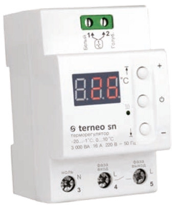 Терморегулятор для управления системой снеготаяния terneo sn - фото 1 - id-p167844004