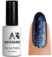 Akinami Топ с шиммером Top Gel Glitter 9 мл