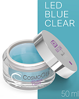 CosmoLac Гель для наращивания Led Blue Clear, 50 мл