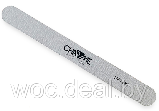 Charme Пилка маникюрная прямая деревянная Pro Line, 180/240 - фото 1 - id-p167847778
