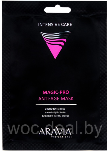 Aravia Professional Тканевая экспресс-маска антивозрастная для всех типов кожи Magic-Pro Anti-Age Mask - фото 1 - id-p167851294