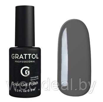 Grattol Гель-лак Классическая коллекция Classic, 9 мл, 018 Gray - фото 1 - id-p167848880