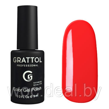 Grattol Гель-лак Классическая коллекция Classic, 9 мл, 030 Bright Red - фото 1 - id-p167848891