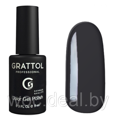 Grattol Гель-лак Классическая коллекция Classic, 9 мл, 053 Dark Graphite - фото 1 - id-p167848914