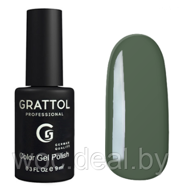 Grattol Гель-лак Классическая коллекция Classic, 9 мл, 059 Green Gray - фото 1 - id-p167848920