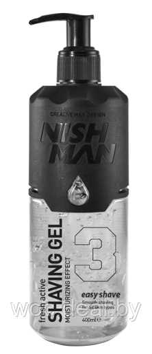 Nishman Гель для бритья 03 Easy Shave Shaving gel, 400 мл - фото 1 - id-p167853282