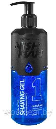 Nishman Гель для бритья 01 Energizing Shaving gel, 400 мл - фото 1 - id-p167853284