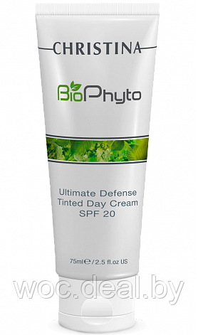 Christina Дневной крем Абсолютная защита SPF 20 с тоном Bio Phyto Ultimate Defense Tinted Day Cream 75 мл - фото 1 - id-p167851395