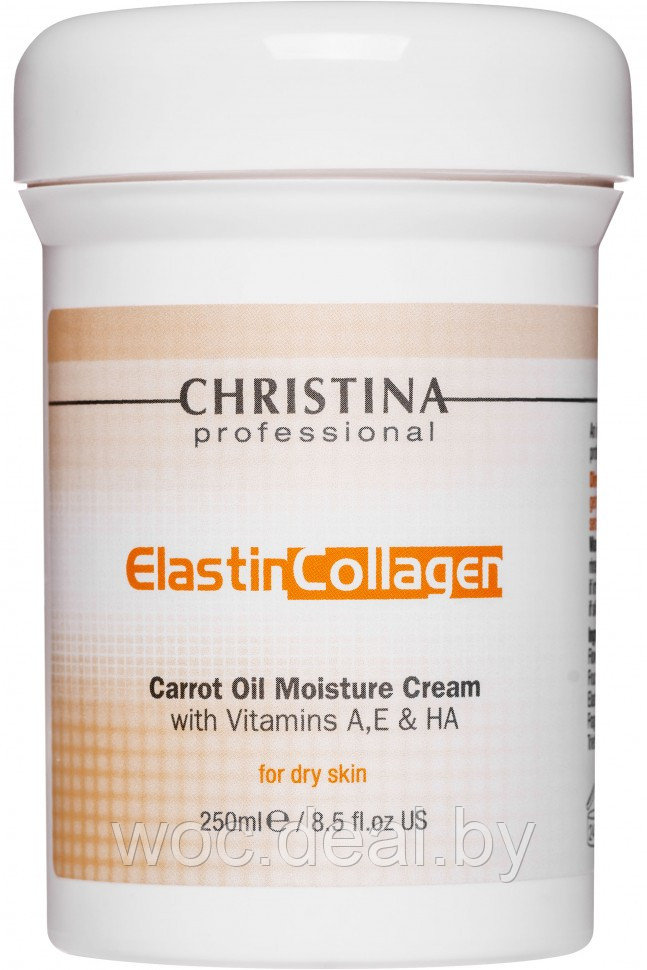 Christina Увлажняющий крем Elastin Collagen Carrot Oil Moisture Cream, 250 мл - фото 1 - id-p167851423