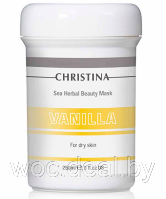 Christina Маска красоты с морскими травами для сухой кожи лица Vanilla, 250 мл - фото 1 - id-p167851437