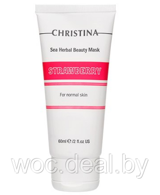 Christina Маска красоты с морскими травами для нормальной кожи лица Strawberry, 60 мл - фото 1 - id-p167851438