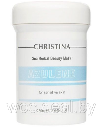 Christina Маска красоты с морскими травами для чувствительной кожи лица Azulene, 250 мл - фото 1 - id-p167851443