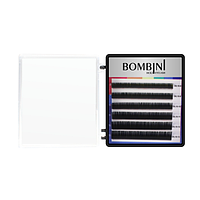 Bombini Цветные ресницы для наращивания Holi Mini Mix, Черно-фиолетовые С0.10 Mix 8-13