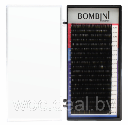 Bombini Ресницы для наращивания изгиб C Mix, 0.05 Mix 8-14 - фото 1 - id-p167858211