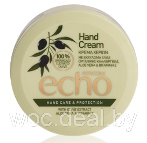 Farcom Увлажняющий крем для рук с экстрактом оливы, витамином Е и алоэ вера Echo, 200 мл - фото 1 - id-p167856312