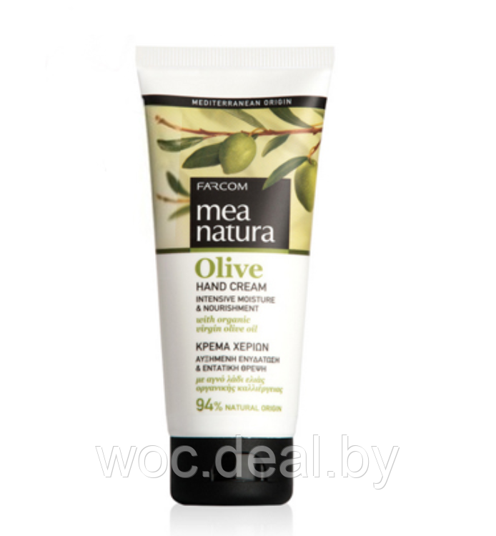 Farcom Увлажняющий и питательный крем для рук с оливковым маслом Mea Natura Olive 100 мл - фото 1 - id-p167856317
