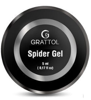 Grattol Гель-паутинка для дизайна Spider Gel 5 мл, Black