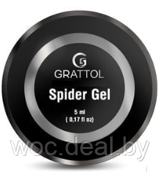 Grattol Гель-паутинка для дизайна Spider Gel 5 мл, Red - фото 1 - id-p167849134