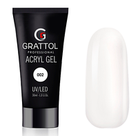 Grattol Акрил-гель Acryl Gel 30 мл, Белый