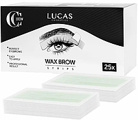 Lucas Cosmetics Восковые полоски для коррекции бровей CC Brow, 25 полосок