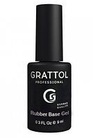 Grattol База каучуковая Rubber Base Gel, 9 мл