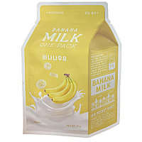 A'PIEU Тканевая маска для лица Milk One-Pack, 21 г, banana