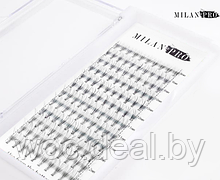 Milan Pro Пучки ресниц безузелковые комбинированные Черные 12 линий, 10D 0.07 С 8(1),9(2),10(3),