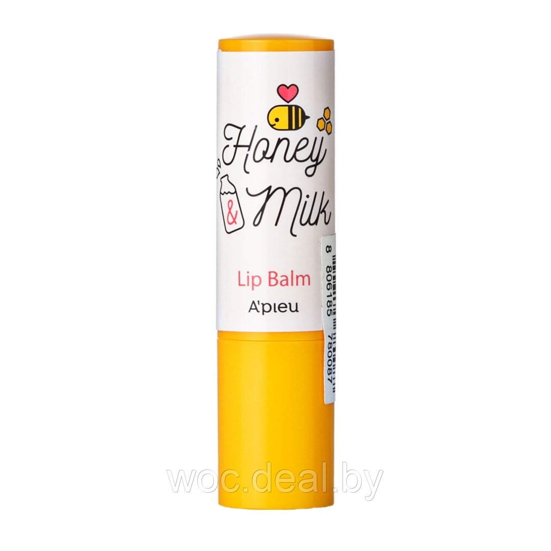 A`PIEU Бальзам для губ Honey Milk Lip Oil Balm, 3,3 гр - фото 1 - id-p167858466