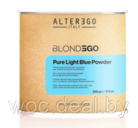 Alter Ego Осветляющий порошок беспылевой голубой Pure Light Blue Powder Blond Ego 500 гр - фото 1 - id-p167857521
