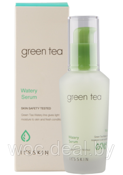 It's Skin Увлажняющая сыворотка для лица Green Tea Watery Serum 40 мл - фото 1 - id-p167858576
