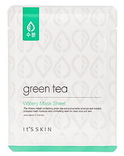 It's Skin Увлажняющая тканевая маска для лица Green Tea Watery Mask Sheet 17 гр