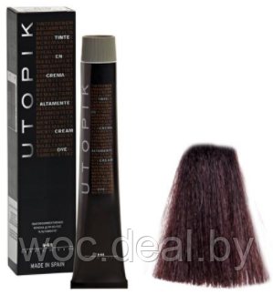 Hipertin Стойкая краска для волос Utopik Altamente 60 мл, 4.72 Коричневый интенсивный - фото 1 - id-p167857663