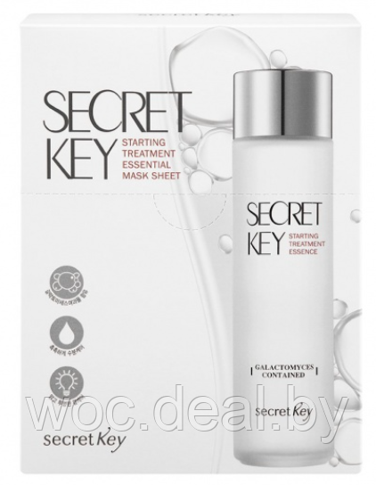 Secret Key Тканевая антивозрастная маска Starting Treatment Essential Mask Pack 30 гр - фото 1 - id-p167858706