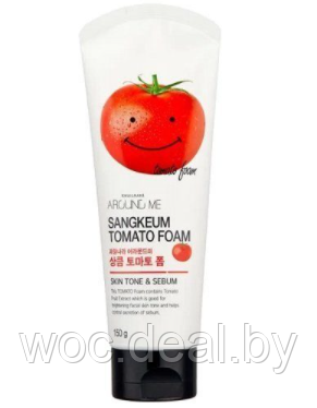 Welcos Пенка для умывания с экстрактом томата Around Me Tomato Foam 150 мл - фото 1 - id-p167858747